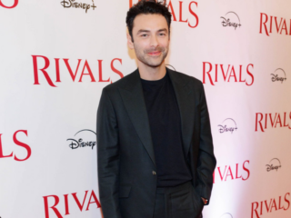 AIDAN TURNER hits the RIVALS red carpet