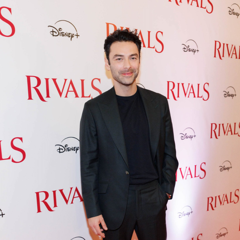 Aidan Turner hits RIVALS red carpet